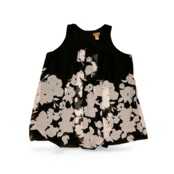 Midnight Velvet Black & White Sleeveless Dress - Size 1X - Picture 5 of 10